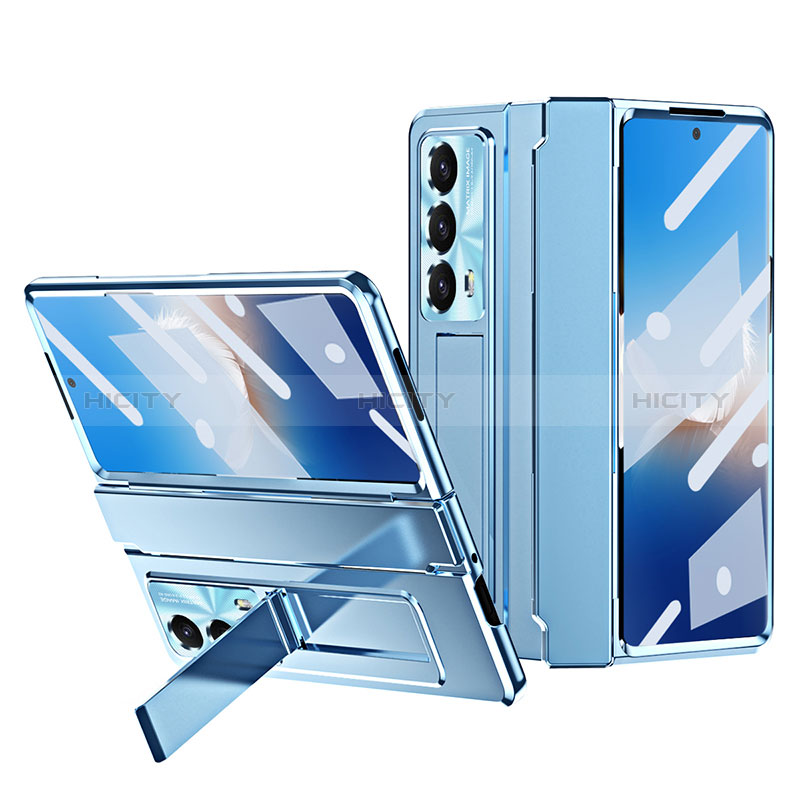 Funda Dura Plastico Rigida Carcasa Mate Frontal y Trasera 360 Grados ZL1 para Huawei Honor Magic Vs2 5G Azul