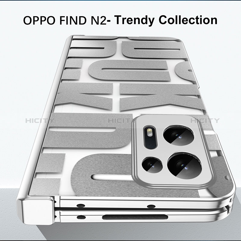 Funda Dura Plastico Rigida Carcasa Mate Frontal y Trasera 360 Grados ZL1 para Oppo Find N2 5G