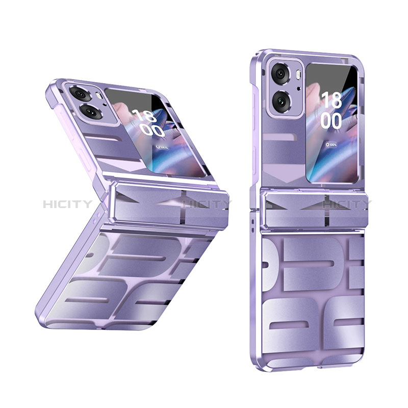 Funda Dura Plastico Rigida Carcasa Mate Frontal y Trasera 360 Grados ZL1 para Oppo Find N2 Flip 5G