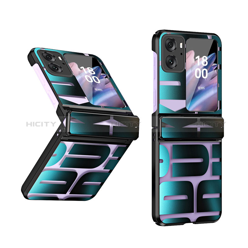 Funda Dura Plastico Rigida Carcasa Mate Frontal y Trasera 360 Grados ZL1 para Oppo Find N2 Flip 5G