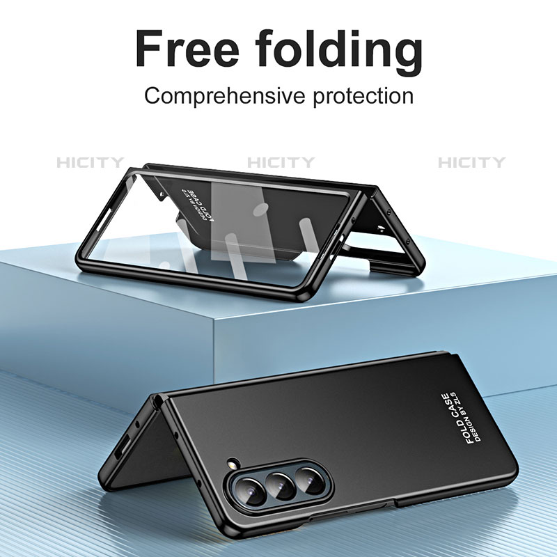 Funda Dura Plastico Rigida Carcasa Mate Frontal y Trasera 360 Grados ZL1 para Samsung Galaxy Z Fold5 5G