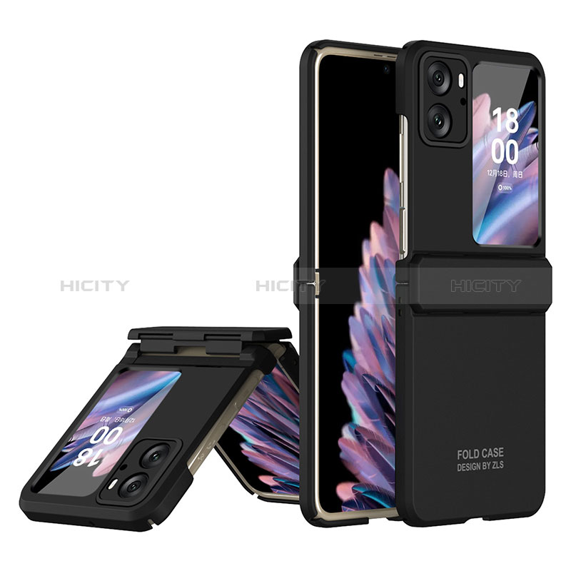 Funda Dura Plastico Rigida Carcasa Mate Frontal y Trasera 360 Grados ZL10 para Oppo Find N2 Flip 5G