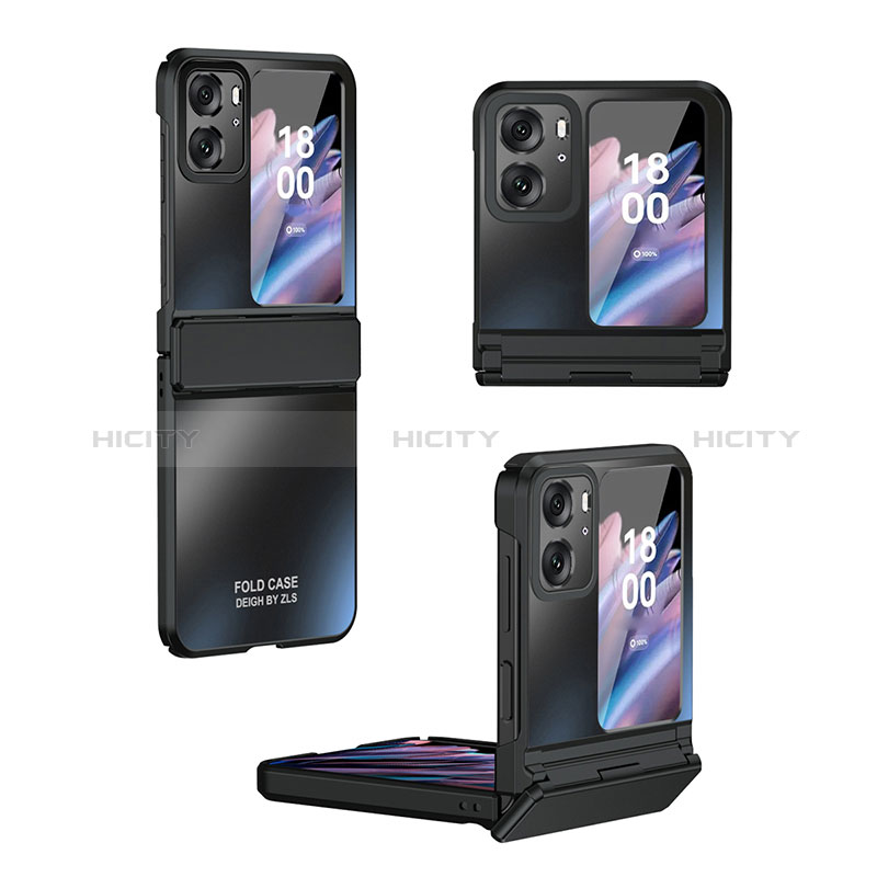 Funda Dura Plastico Rigida Carcasa Mate Frontal y Trasera 360 Grados ZL2 para Oppo Find N2 Flip 5G