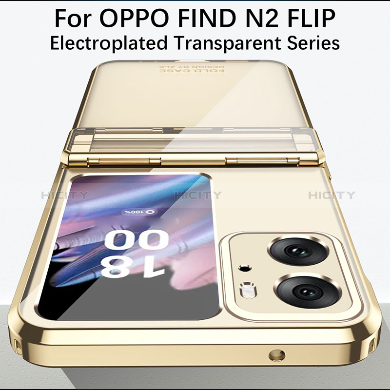 Funda Dura Plastico Rigida Carcasa Mate Frontal y Trasera 360 Grados ZL3 para Oppo Find N2 Flip 5G