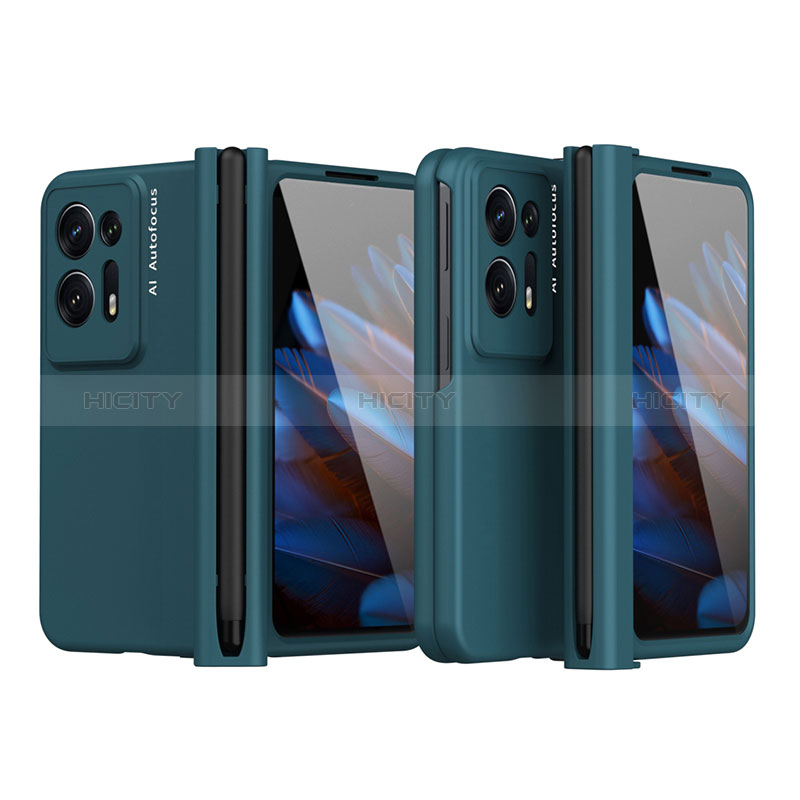 Funda Dura Plastico Rigida Carcasa Mate Frontal y Trasera 360 Grados ZL4 para Oppo Find N2 5G