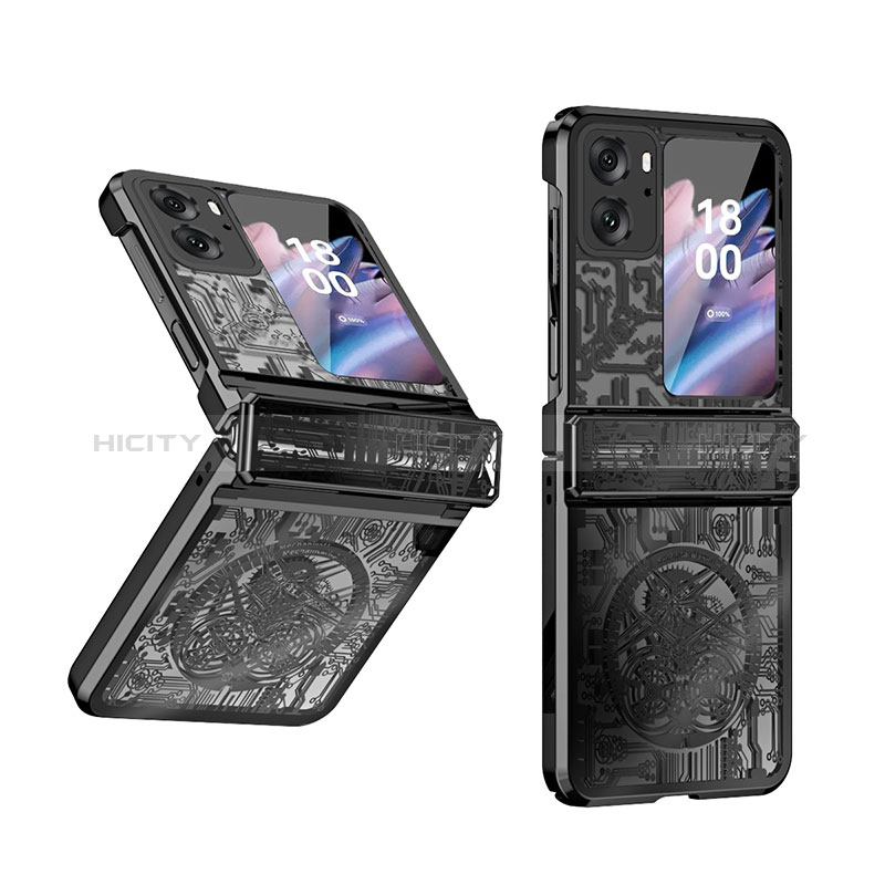 Funda Dura Plastico Rigida Carcasa Mate Frontal y Trasera 360 Grados ZL4 para Oppo Find N2 Flip 5G