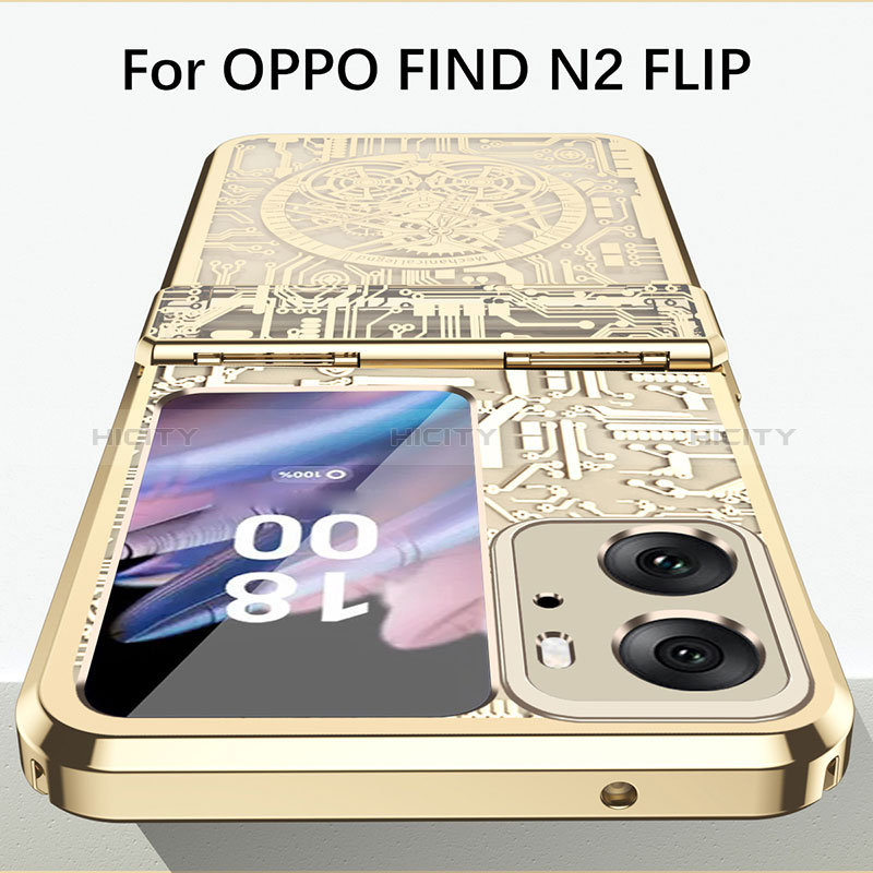 Funda Dura Plastico Rigida Carcasa Mate Frontal y Trasera 360 Grados ZL4 para Oppo Find N2 Flip 5G