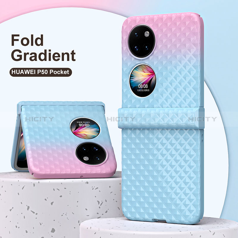 Funda Dura Plastico Rigida Carcasa Mate Frontal y Trasera 360 Grados ZL5 para Huawei P60 Pocket
