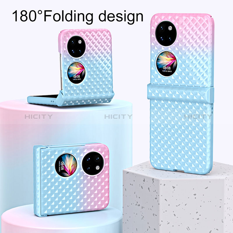 Funda Dura Plastico Rigida Carcasa Mate Frontal y Trasera 360 Grados ZL5 para Huawei Pocket S