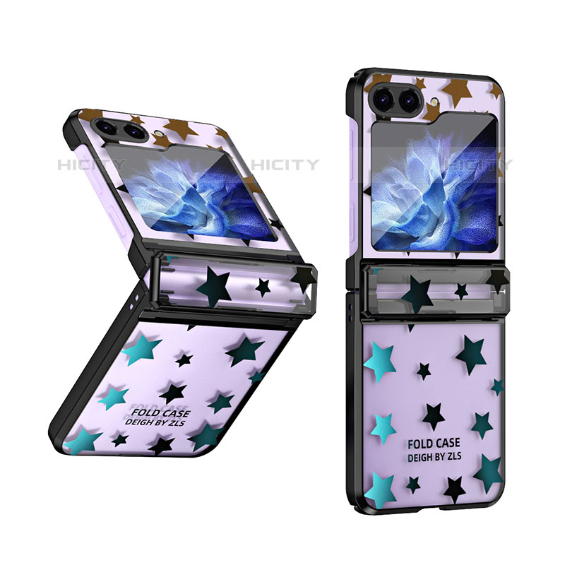 Funda Dura Plastico Rigida Carcasa Mate Frontal y Trasera 360 Grados ZL5 para Samsung Galaxy Z Flip5 5G