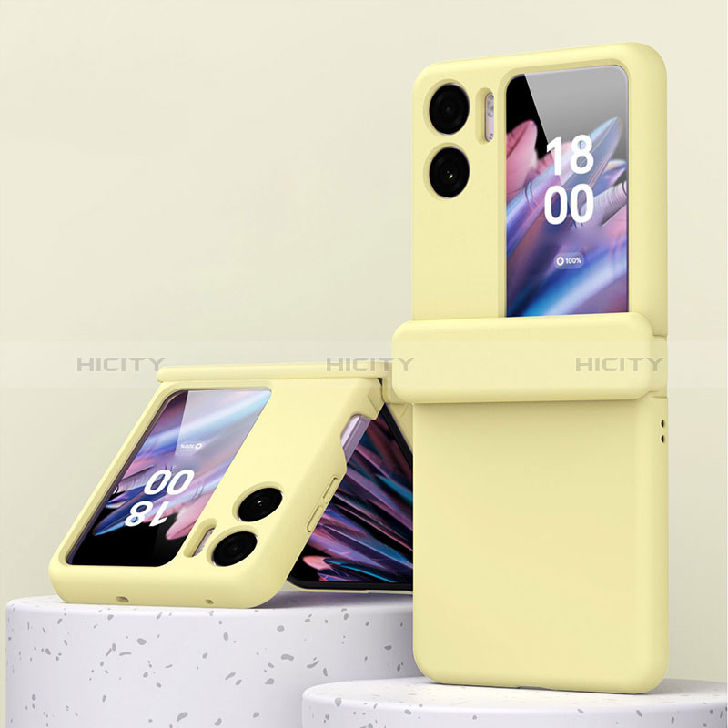 Funda Dura Plastico Rigida Carcasa Mate Frontal y Trasera 360 Grados ZL6 para Oppo Find N2 Flip 5G