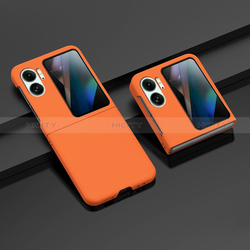 Funda Dura Plastico Rigida Carcasa Mate Frontal y Trasera 360 Grados ZL8 para Oppo Find N2 Flip 5G