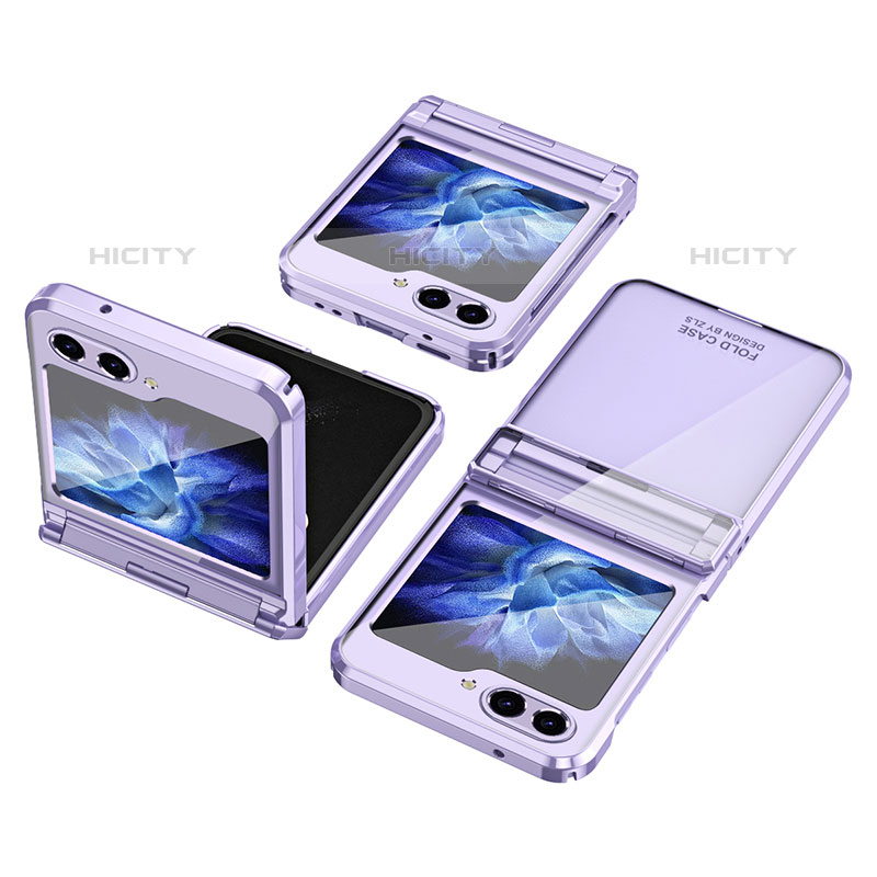 Funda Dura Plastico Rigida Carcasa Mate Frontal y Trasera 360 Grados ZL9 para Samsung Galaxy Z Flip5 5G