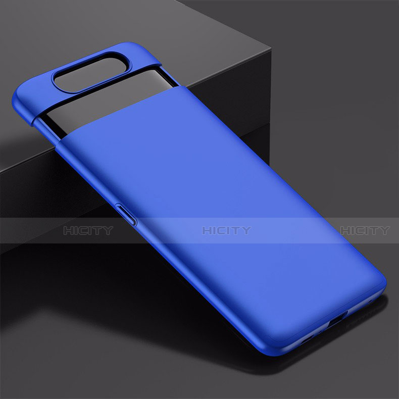 Funda Dura Plastico Rigida Carcasa Mate G01 para Samsung Galaxy A80 Azul