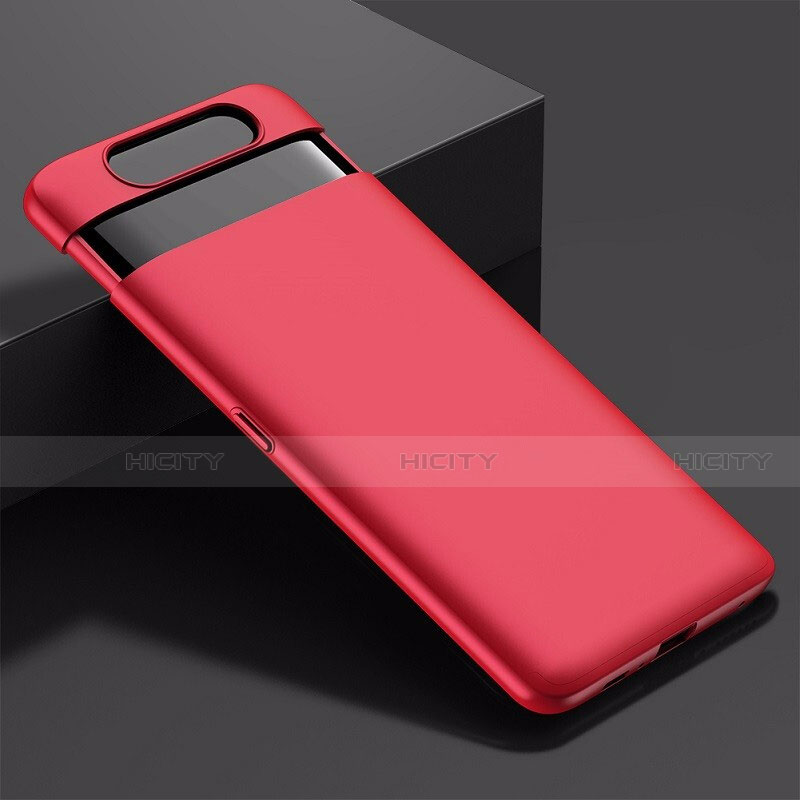 Funda Dura Plastico Rigida Carcasa Mate G01 para Samsung Galaxy A80 Rojo