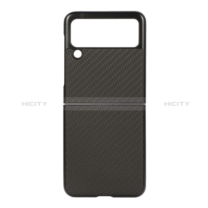 Funda Dura Plastico Rigida Carcasa Mate H08 para Samsung Galaxy Z Flip3 5G Negro