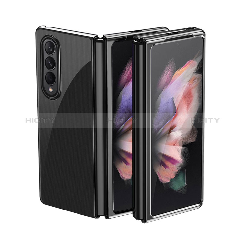 Funda Dura Plastico Rigida Carcasa Mate L01 para Samsung Galaxy Z Fold3 5G Negro