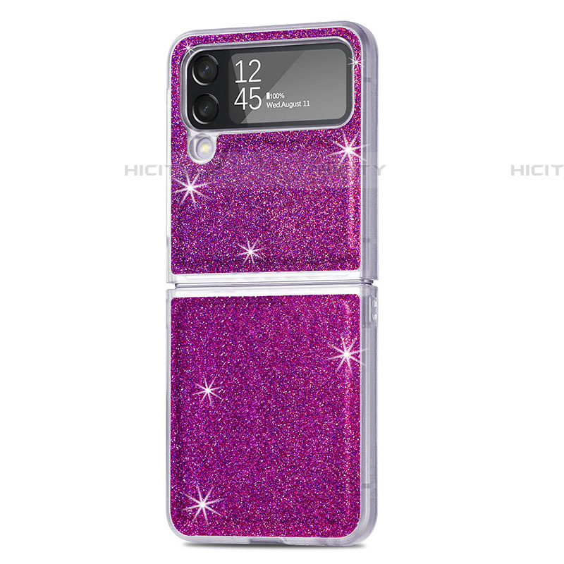 Funda Dura Plastico Rigida Carcasa Mate L02 para Samsung Galaxy Z Flip4 5G Morado