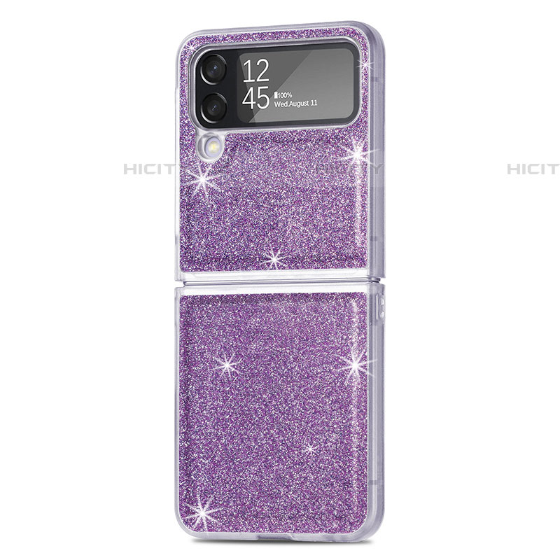 Funda Dura Plastico Rigida Carcasa Mate L02 para Samsung Galaxy Z Flip4 5G Purpura Claro