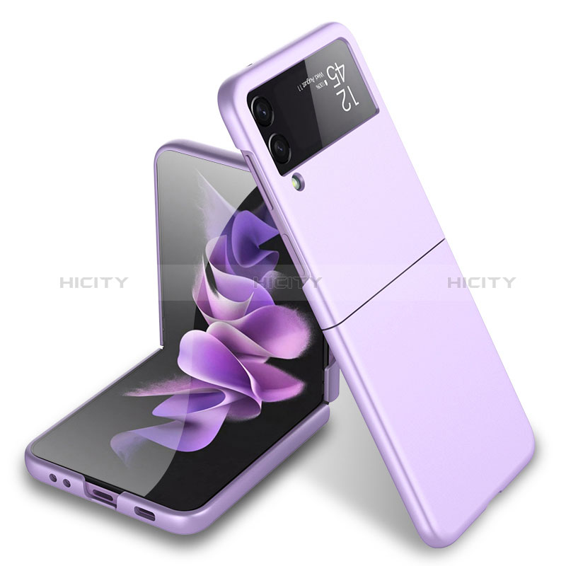 Funda Dura Plastico Rigida Carcasa Mate L03 para Samsung Galaxy Z Flip3 5G Morado