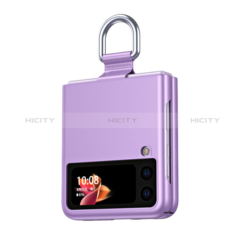 Funda Dura Plastico Rigida Carcasa Mate L04 para Samsung Galaxy Z Flip3 5G Morado