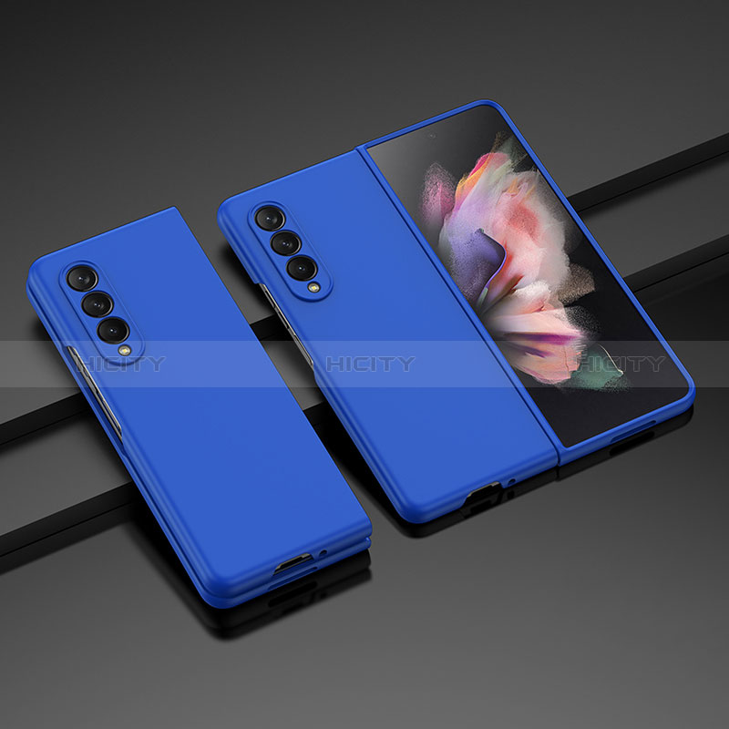 Funda Dura Plastico Rigida Carcasa Mate L05 para Samsung Galaxy Z Fold3 5G Azul