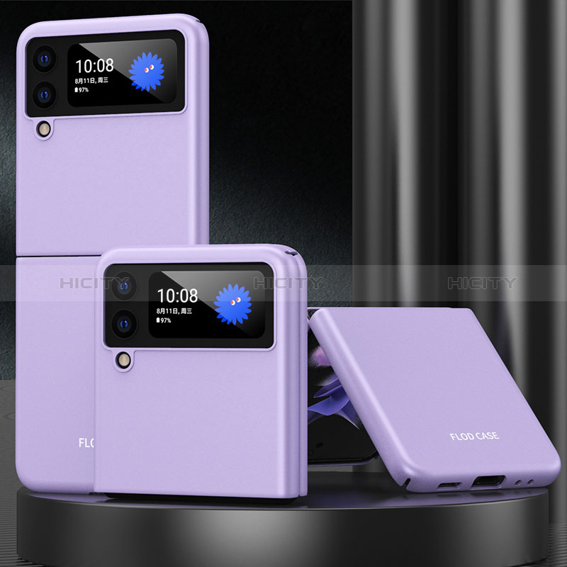 Funda Dura Plastico Rigida Carcasa Mate L09 para Samsung Galaxy Z Flip3 5G Morado