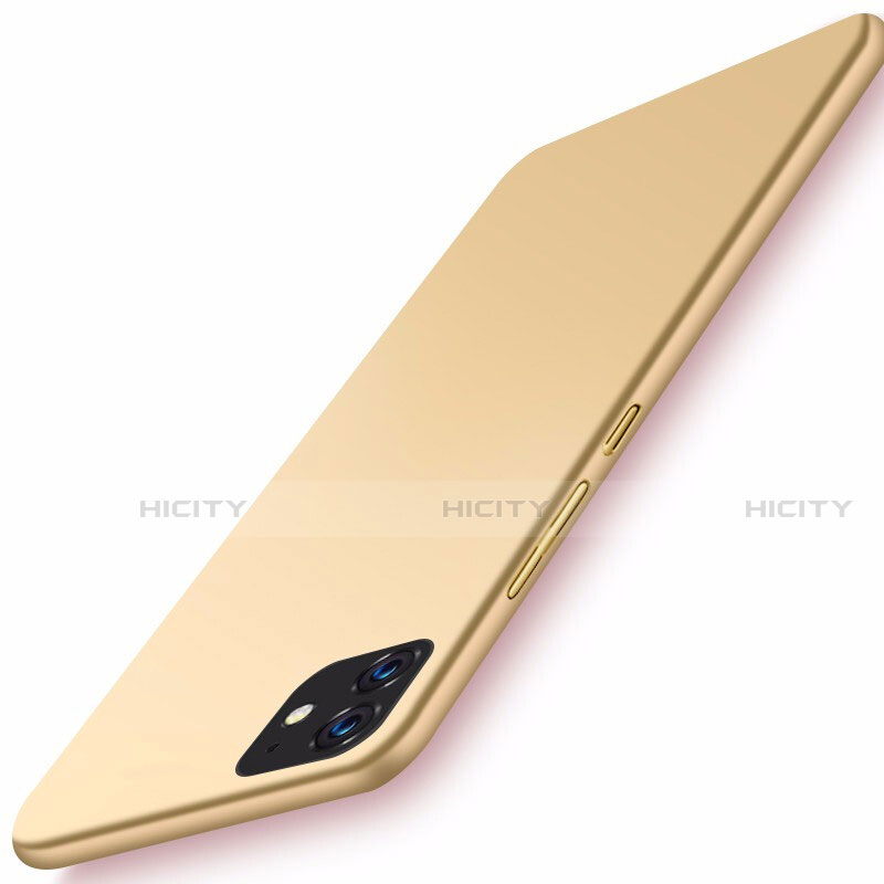 Funda Dura Plastico Rigida Carcasa Mate M01 para Apple iPhone 11 Oro