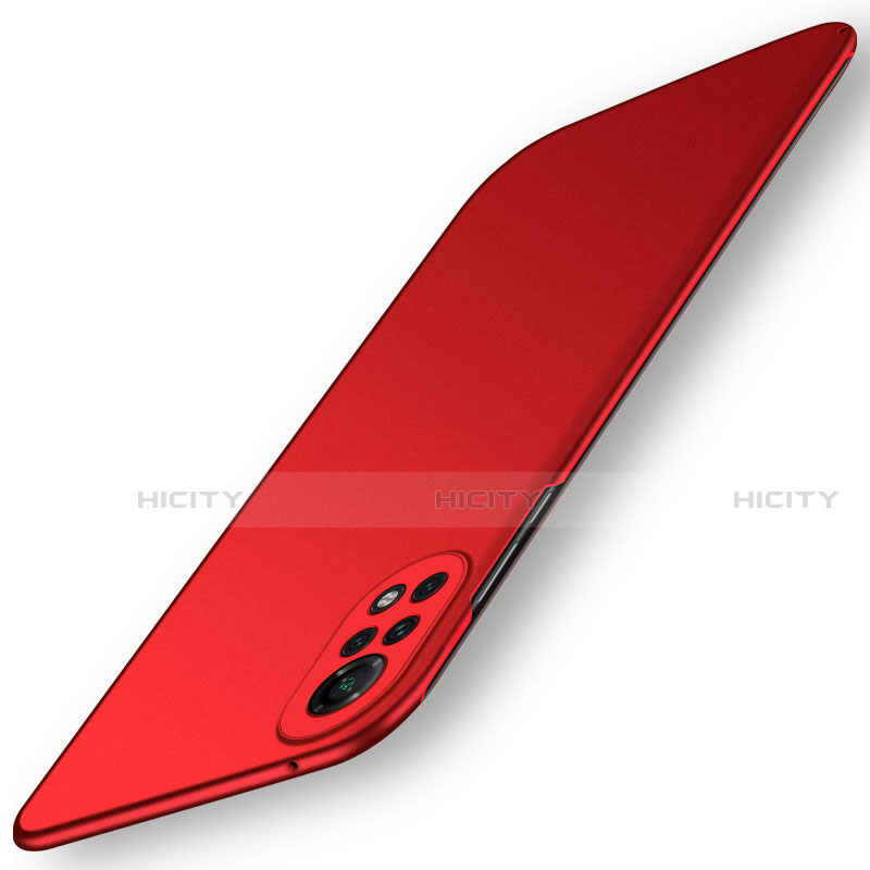 Funda Dura Plastico Rigida Carcasa Mate M01 para Huawei Nova 8 5G Rojo