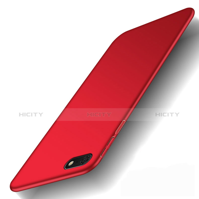 Funda Dura Plastico Rigida Carcasa Mate M01 para Huawei Y5 Prime (2018) Rojo