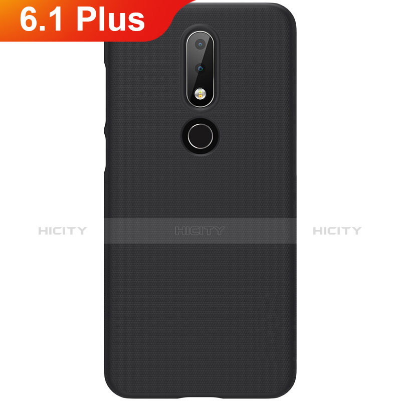 Funda Dura Plastico Rigida Carcasa Mate M01 para Nokia 6.1 Plus Negro