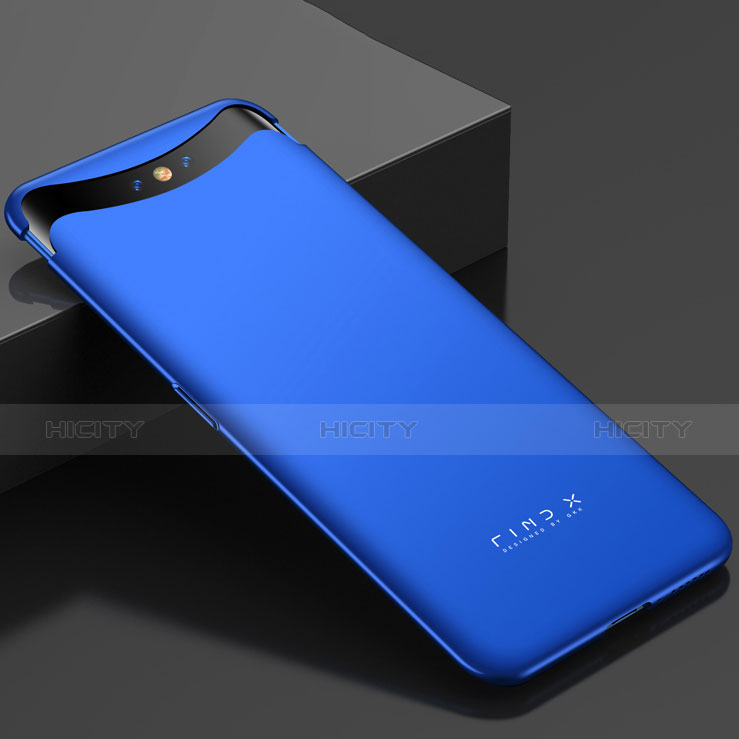 Funda Dura Plastico Rigida Carcasa Mate M01 para Oppo Find X Azul