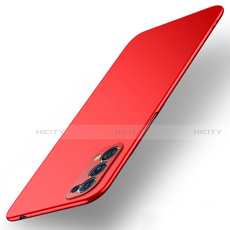 Funda Dura Plastico Rigida Carcasa Mate M01 para Oppo Reno5 Pro 5G Rojo