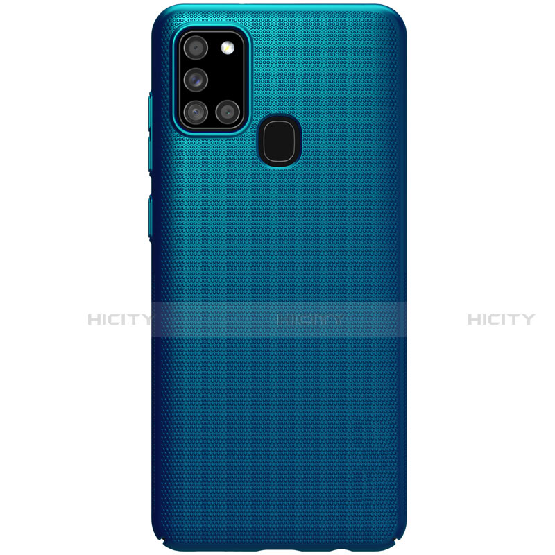 Funda Dura Plastico Rigida Carcasa Mate M01 para Samsung Galaxy A21s Azul