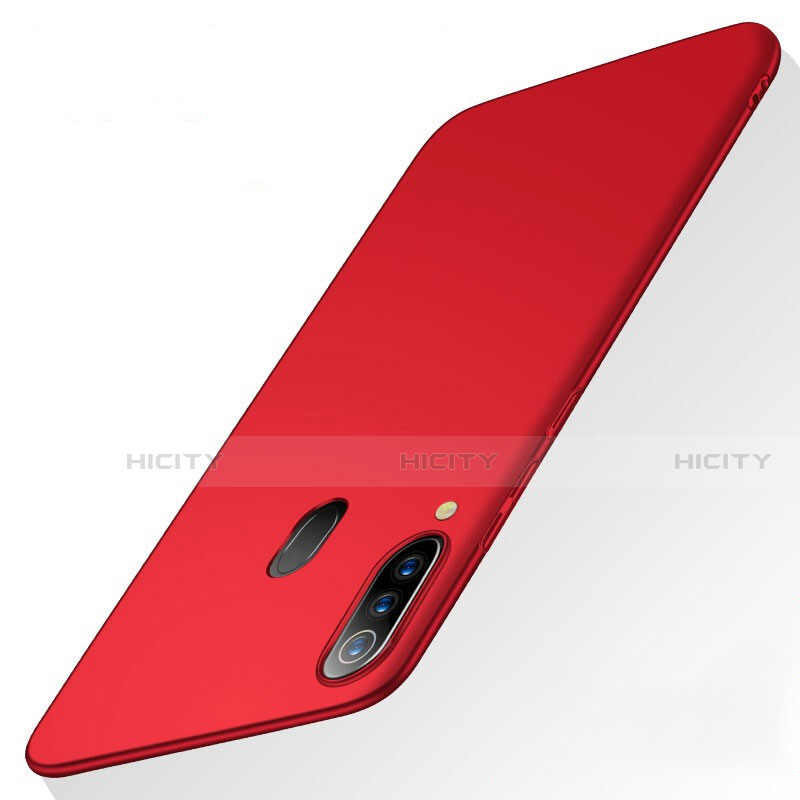 Funda Dura Plastico Rigida Carcasa Mate M01 para Samsung Galaxy A60 Rojo