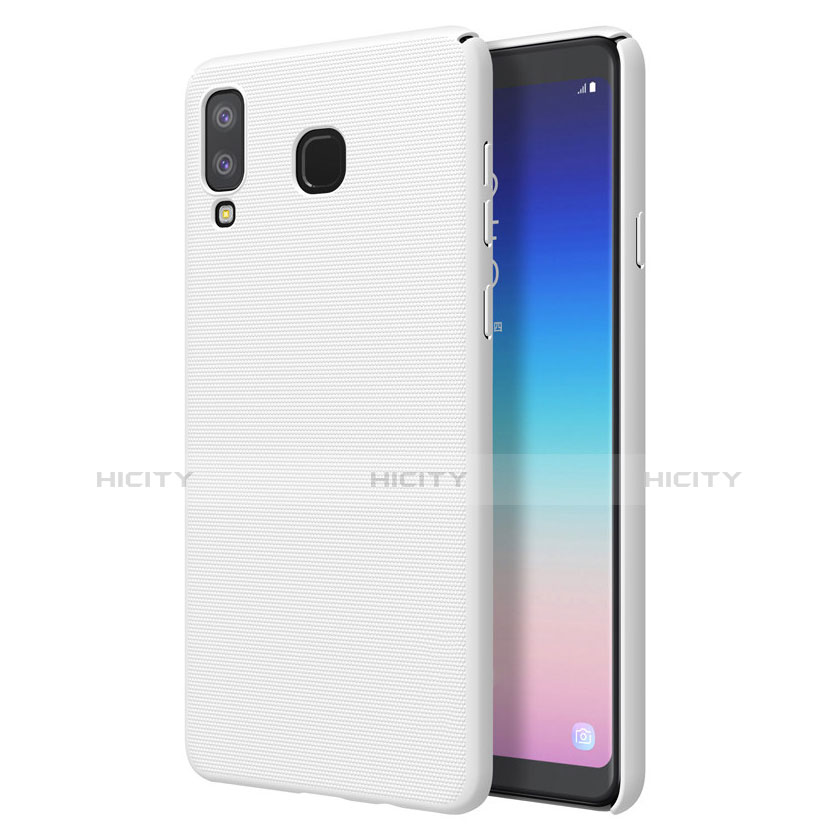 Funda Dura Plastico Rigida Carcasa Mate M01 para Samsung Galaxy A8 Star Blanco