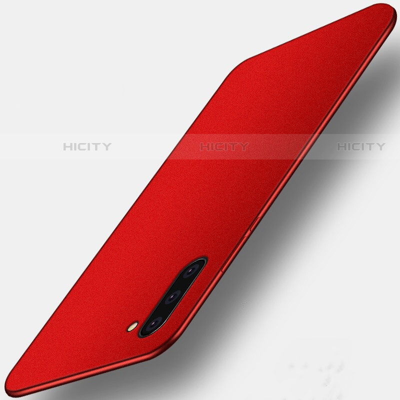 Funda Dura Plastico Rigida Carcasa Mate M01 para Samsung Galaxy Note 10 Rojo