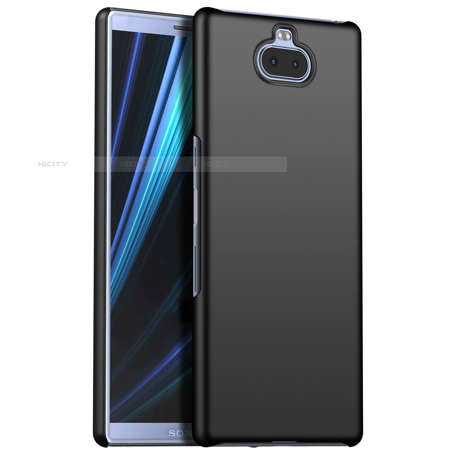 Funda Dura Plastico Rigida Carcasa Mate M01 para Sony Xperia 10 Negro