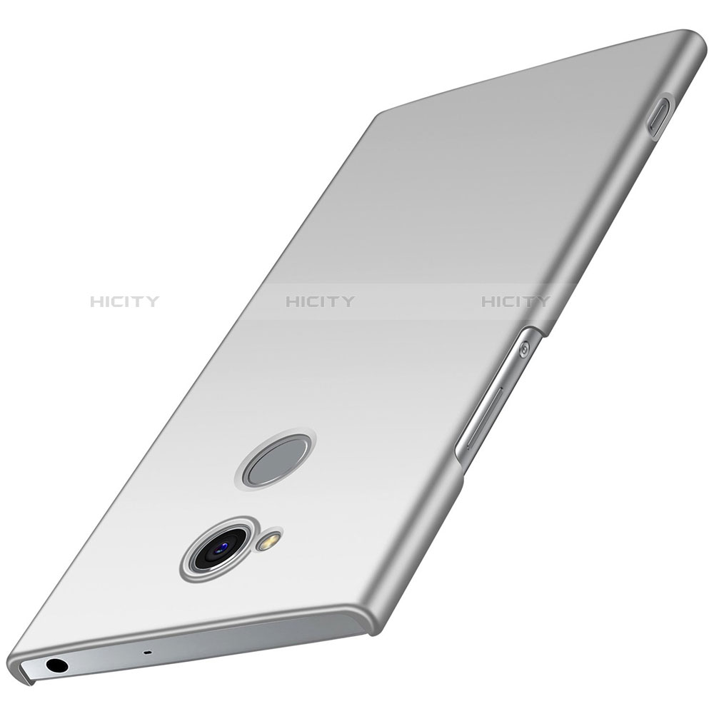 Funda Dura Plastico Rigida Carcasa Mate M01 para Sony Xperia XA2 Plata