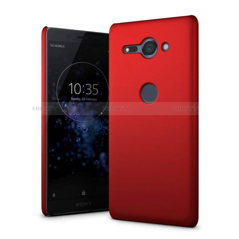 Funda Dura Plastico Rigida Carcasa Mate M01 para Sony Xperia XZ2 Compact Rojo