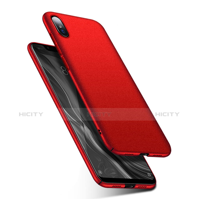 Funda Dura Plastico Rigida Carcasa Mate M01 para Xiaomi Mi 8 Screen Fingerprint Edition Rojo