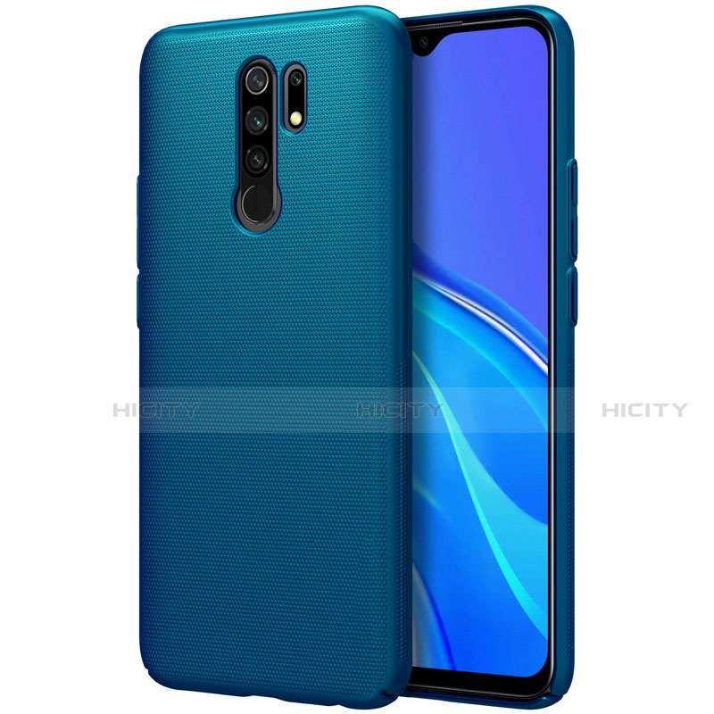 Funda Dura Plastico Rigida Carcasa Mate M01 para Xiaomi Redmi 9 Prime India Azul