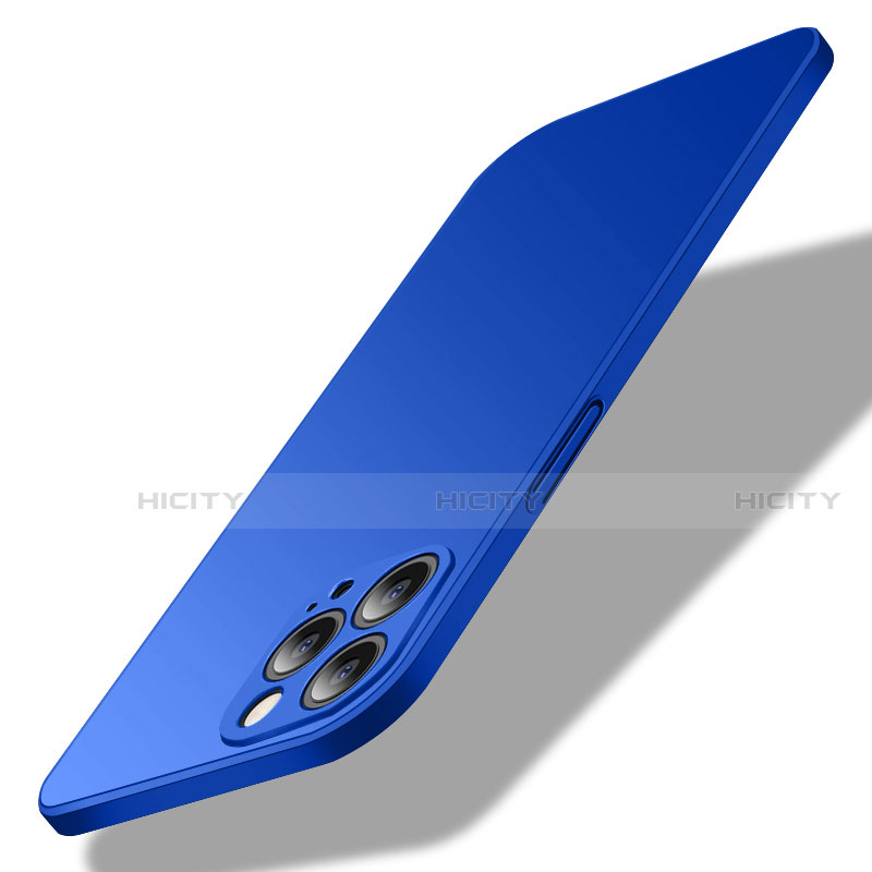 Funda Dura Plastico Rigida Carcasa Mate M02 para Apple iPhone 13 Pro Max Azul
