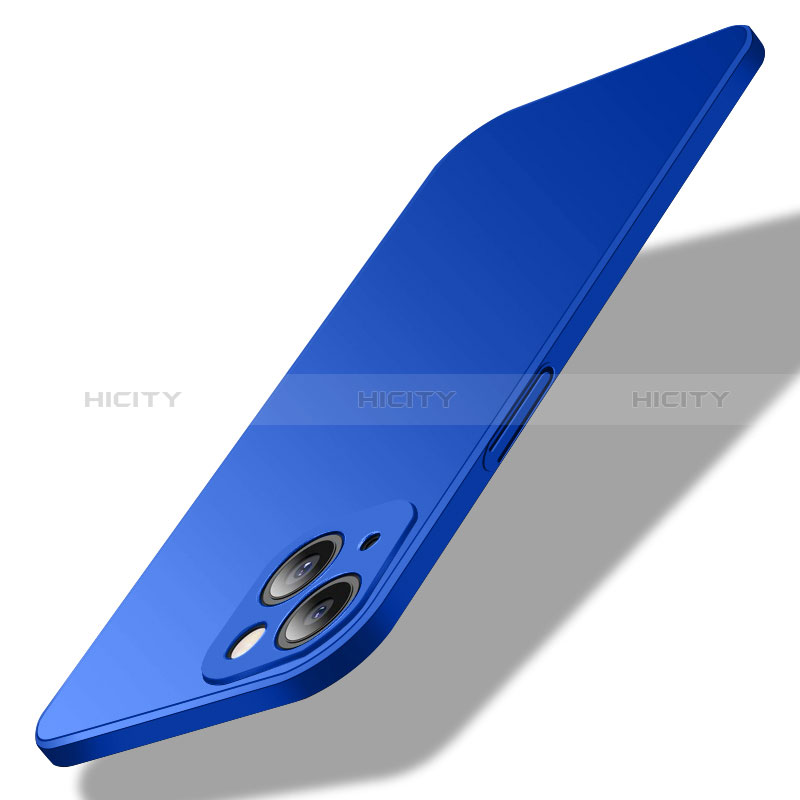 Funda Dura Plastico Rigida Carcasa Mate M02 para Apple iPhone 15 Azul