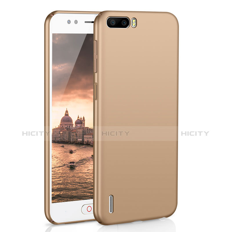 Funda Dura Plastico Rigida Carcasa Mate M02 para Huawei Honor 6 Plus Oro