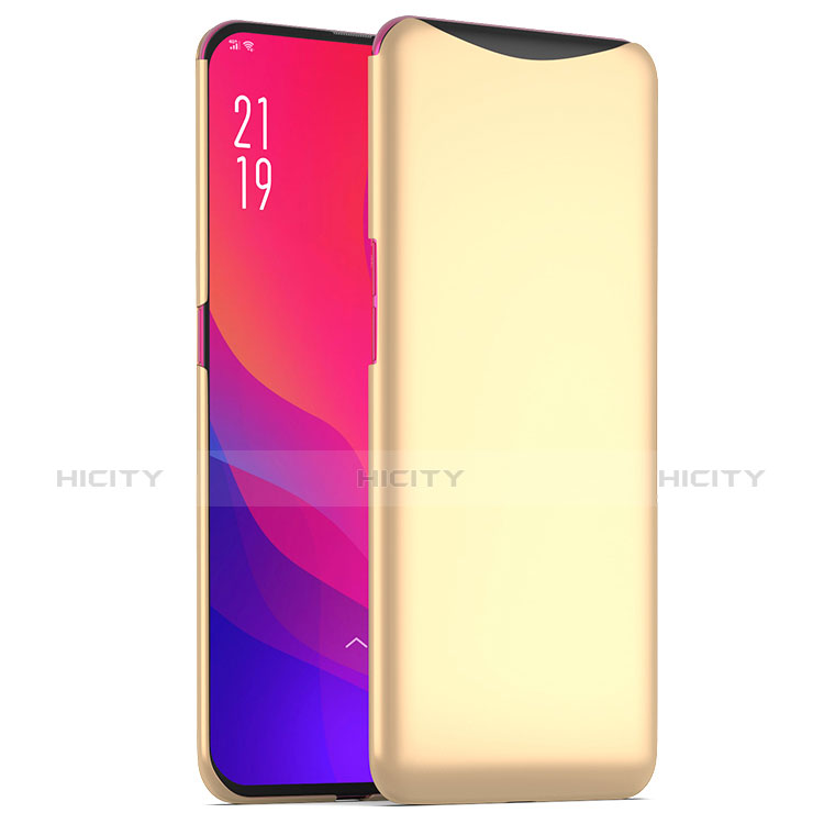 Funda Dura Plastico Rigida Carcasa Mate M02 para Oppo Find X Oro