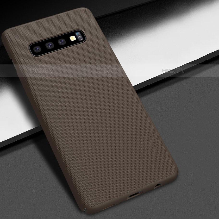 Funda Dura Plastico Rigida Carcasa Mate M02 para Samsung Galaxy S10 5G Marron