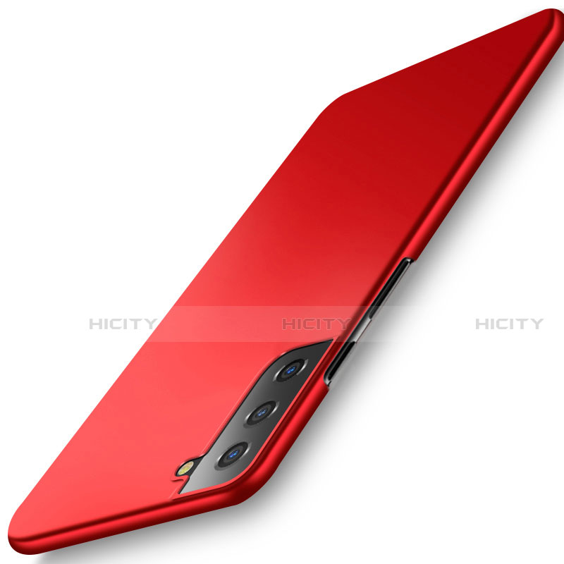 Funda Dura Plastico Rigida Carcasa Mate M02 para Samsung Galaxy S21 5G Rojo