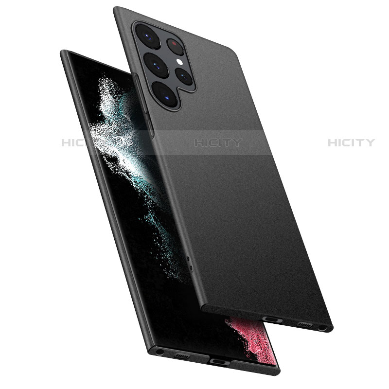 Funda Dura Plastico Rigida Carcasa Mate M02 para Samsung Galaxy S23 Ultra 5G Negro