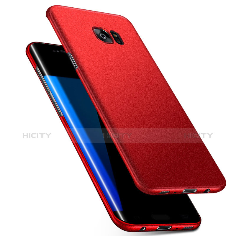 Funda Dura Plastico Rigida Carcasa Mate M02 para Samsung Galaxy S7 Edge G935F Rojo